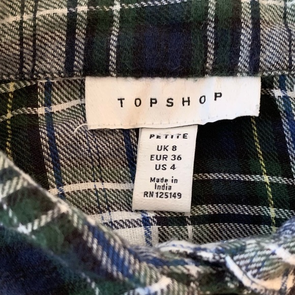✨Top Shop Plaid + Brandy Tank Top Set- NWOT - Picture 3 of 9